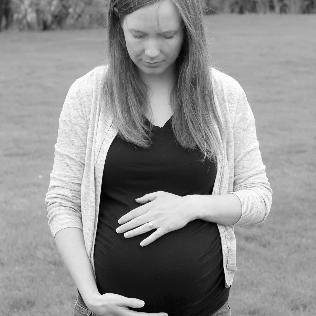 Bridget Pregnant Black and White